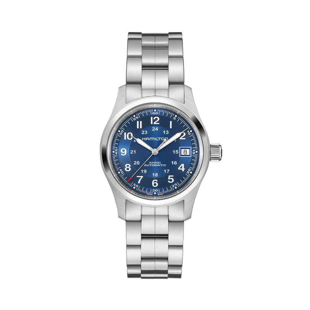 Hamilton Khaki Field Auto Date 38mm - Blue on Bracelet